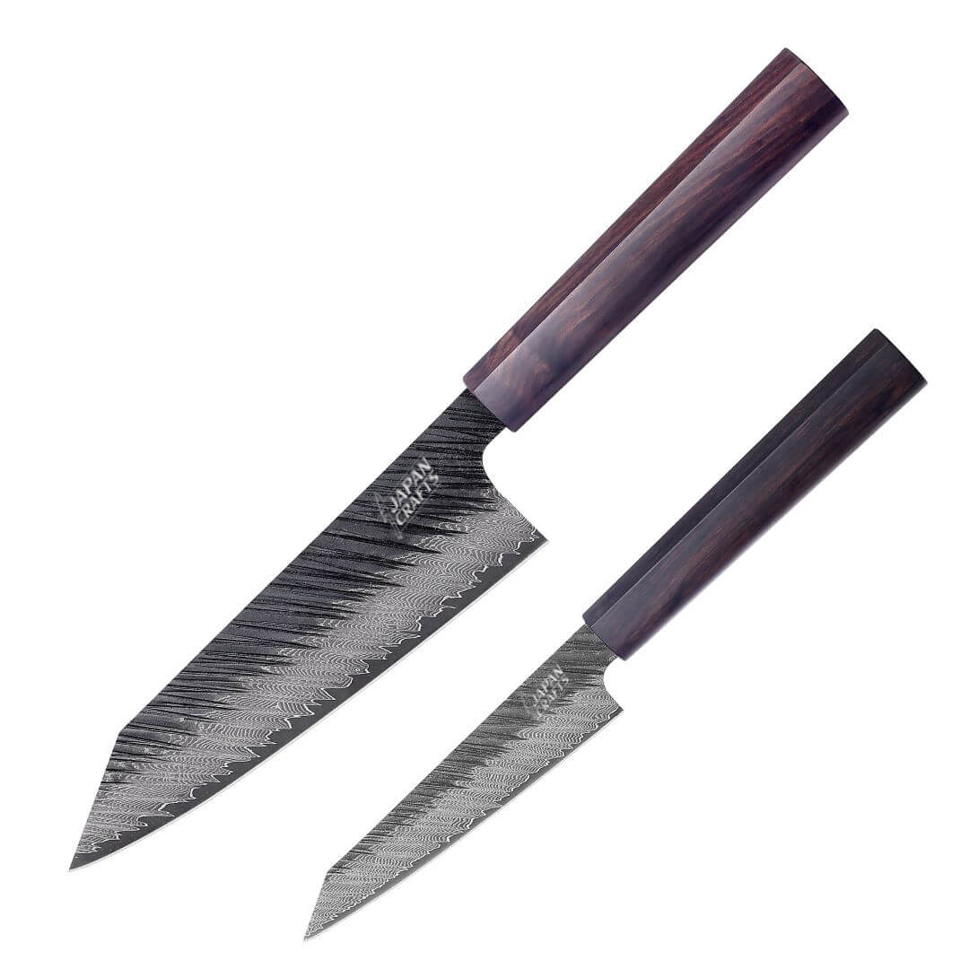 TORA Series - Japanese Hammered Damascus Set