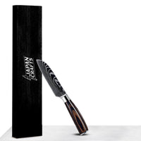 Japanese Chef Knife Set – Brown Wood