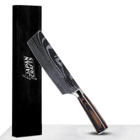 Japanese Chef Knife Set – Brown Wood