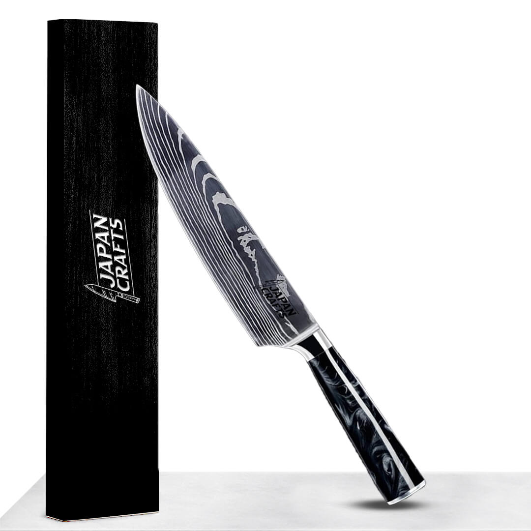 Japanese Chef Knife Set - Black Resin