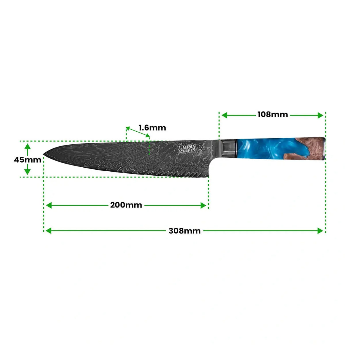 TAKUMI Series - Japanese Damascus Chef Knife