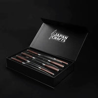 Japanese Chef Knife Set – Brown Wood
