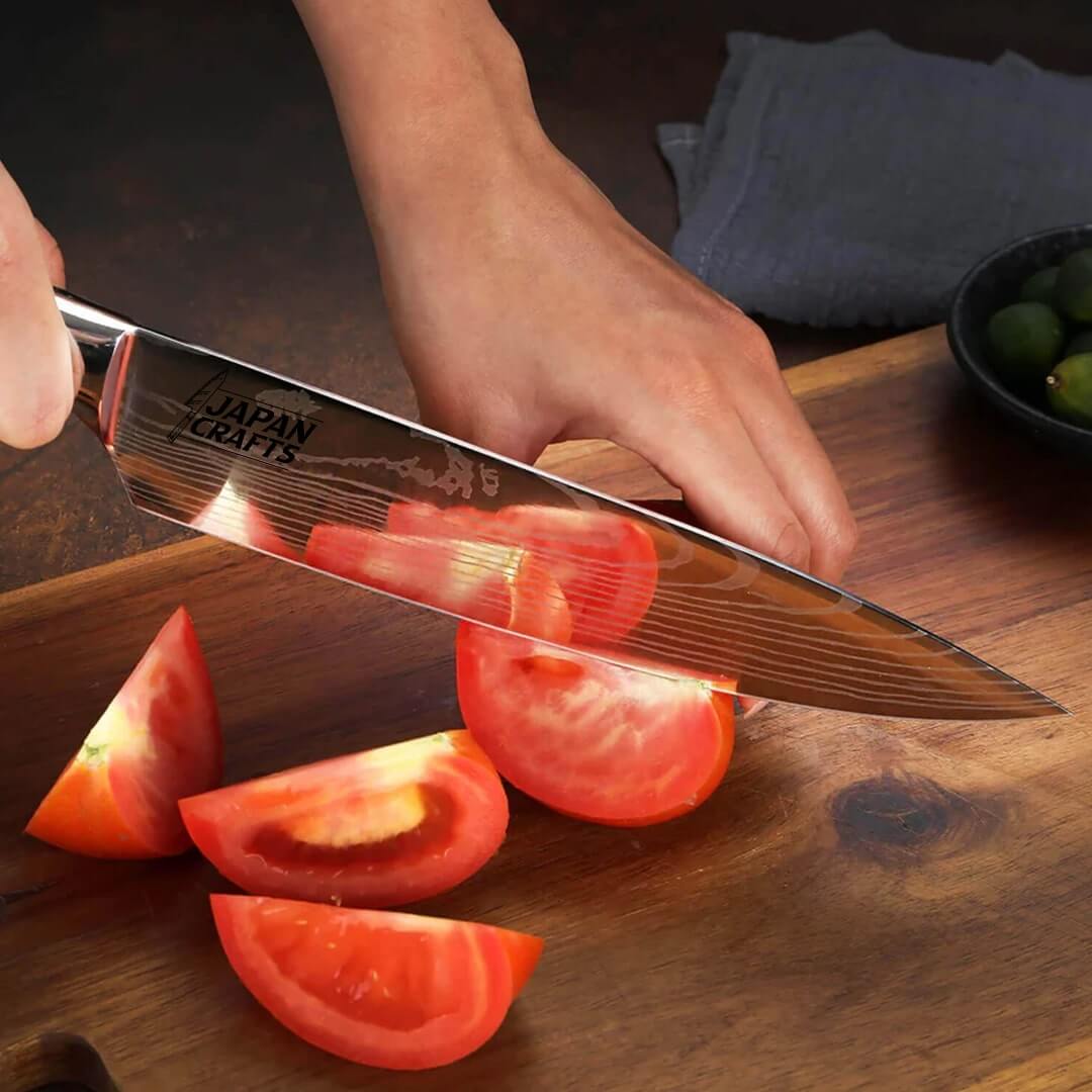 Japanese Chef Knife Set - Black Resin