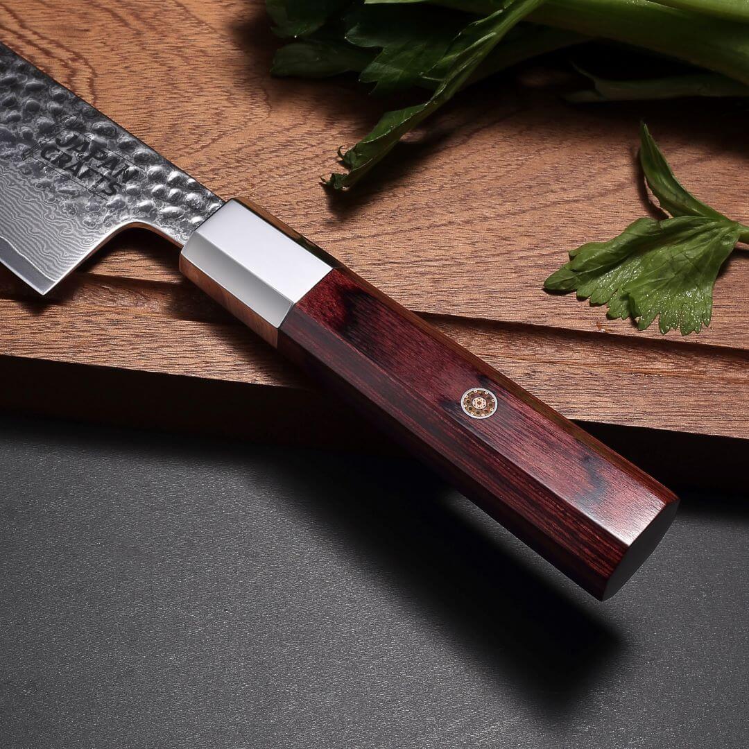 KENSEI Series - Hammered Damascus Chef Knife