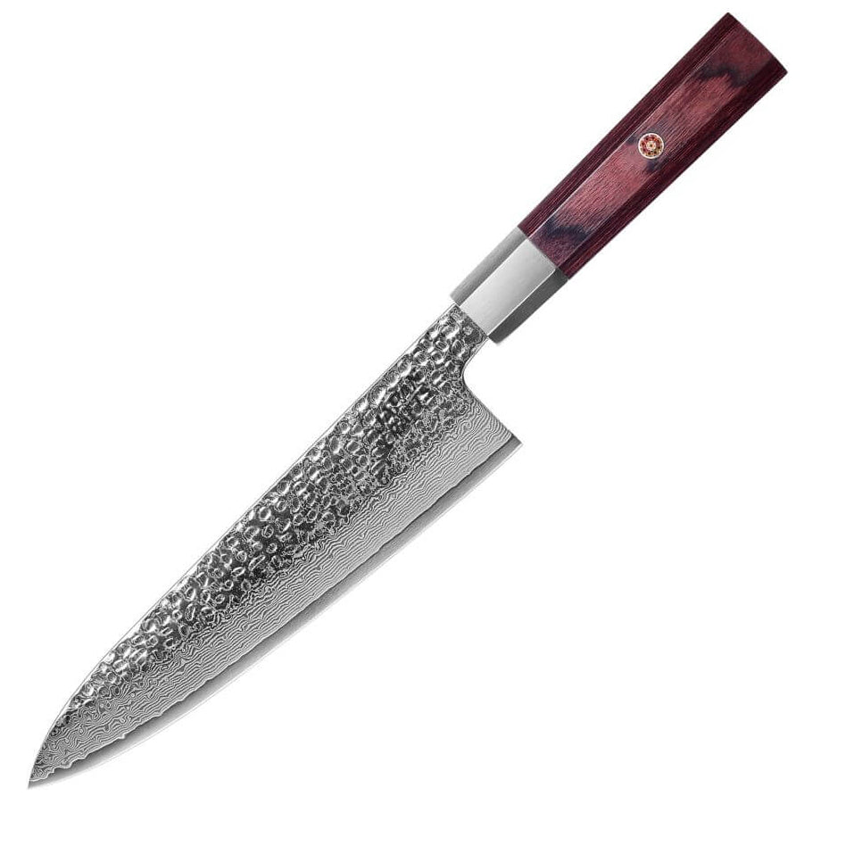 KENSEI Series - Hammered Damascus Chef Knife
