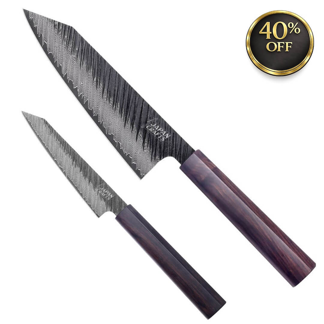 TORA Series - Japanese Hammered Damascus Set