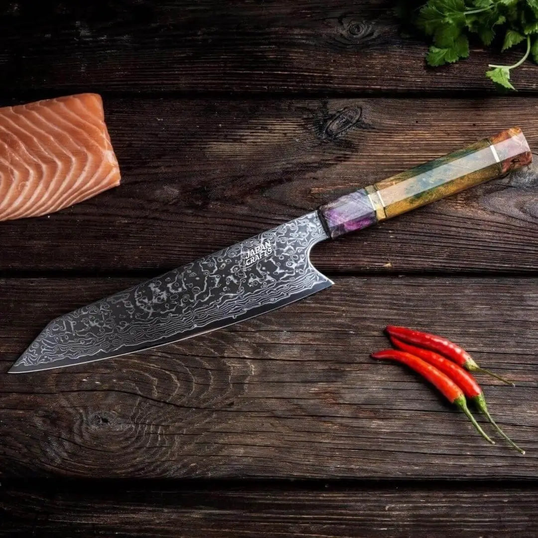 RINZAN Series - Japanese Damascus Gyuto Knife